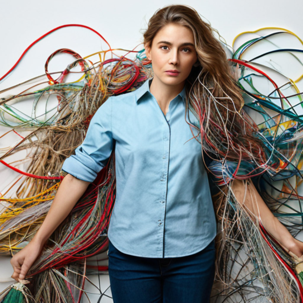 **

"A designer surrounded by tangled threads, meticulously untangling them, representing problem-solving. The scene should include design elements like color swatches and sketches. Fully clothed, appropriate attire, safe for work, perfect anatomy, natural proportions, professional, high quality"

**